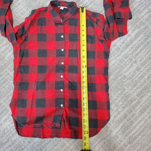 GAP ladies buffalo plaid longsleeve button down top size XS ladies - Picture 4 of 10